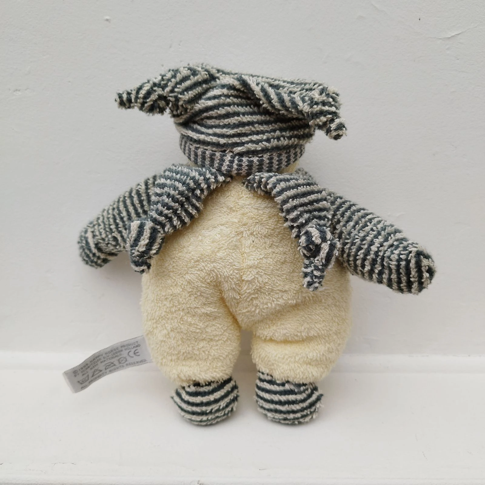 Peluche duende gorro de rayas con cascabel – photo 2